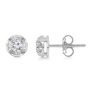 Nova Star(R) 1/2ctw. Silver Lab Grown Diamond Stud Earrings