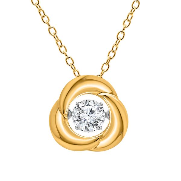 Nova Star(R) 1/4ctw. Gold over Silver Lab Grown Diamond Pendant