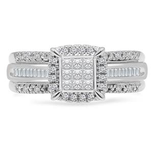 Diamond Classics(tm) White Gold 1ctw. Diamond Bridal Ring