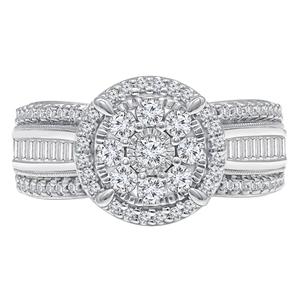 Diamond Classics(tm) White Gold 1ctw. Diamond Circle Cut Bridal Ring