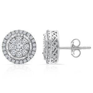 Diamond Classics(tm) White Gold Diamond Stud Earrings