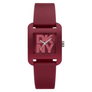 Womens DKNY City Sport Dark Red Strap Watch - DK1L002P0035