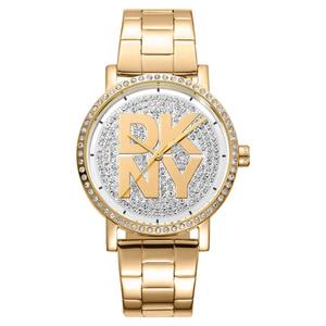 Womens DKNY Soho Logo Silver Dial Bracelet Watch - DK1L035M0215