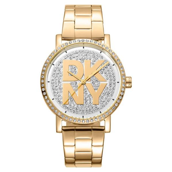 Womens DKNY Soho Logo Silver Dial Bracelet Watch - DK1L035M0215