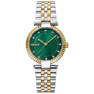 Womens DKNY Essential Glitz Dark Green Dial Watch - DK1L042M0075
