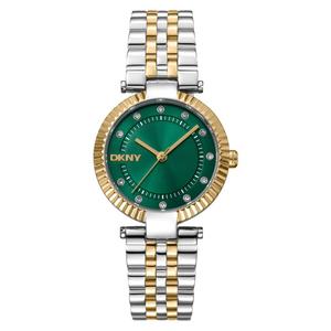 Womens DKNY Essential Glitz Dark Green Dial Watch - DK1L042M0075 alternate view