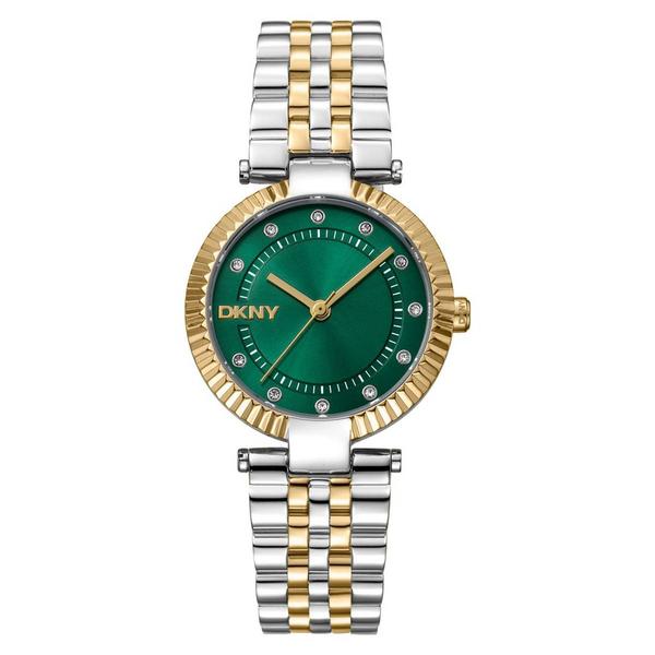 Womens DKNY Essential Glitz Dark Green Dial Watch - DK1L042M0075 alternate view