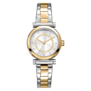 Womens DKNY Essentials Two-Tone Silver Dial Watch - DK1L090M0085