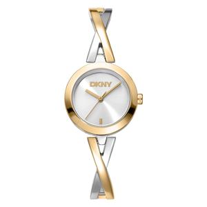 Womens DKNY Half Bangle Silver Dial Watch - DK1L170M0025