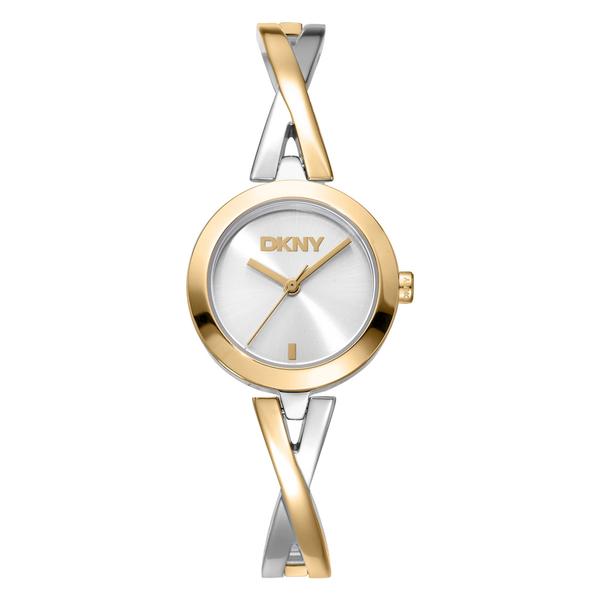 Womens DKNY Half Bangle Silver Dial Watch - DK1L170M0025