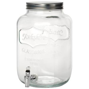 Circle Glass Yorkshire Beverage Dispenser - 2 Gallon