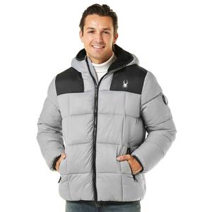 Mens Spyder Stretch Sherpa Lined Bubble Jacket