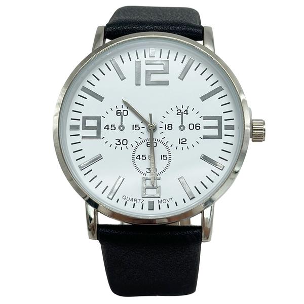 Mens White Easy-Read Subdial Quartz Watch - MWPU07BV