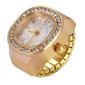 Womens Gold-Tone White Square Dial Ring Watch - GRWS2BV-01 alternate view