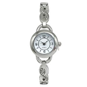 Womens White Easy-Read Dial Infinity Bracelet Watch - LWBN06BV