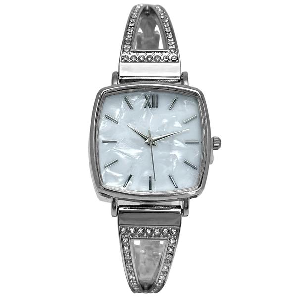 Womens Mother of Pearl Dial Silver Quartz Watch - LWBN10BV