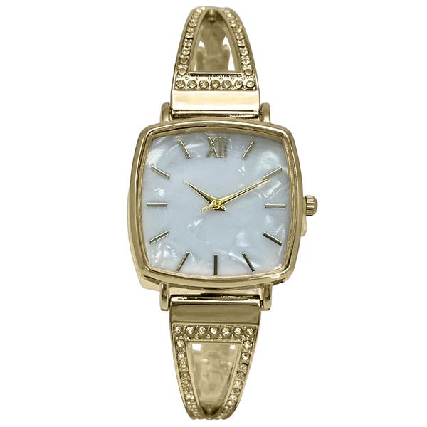 Womens Gold Mother of Pearl Quartz Watch - LWBN12BV