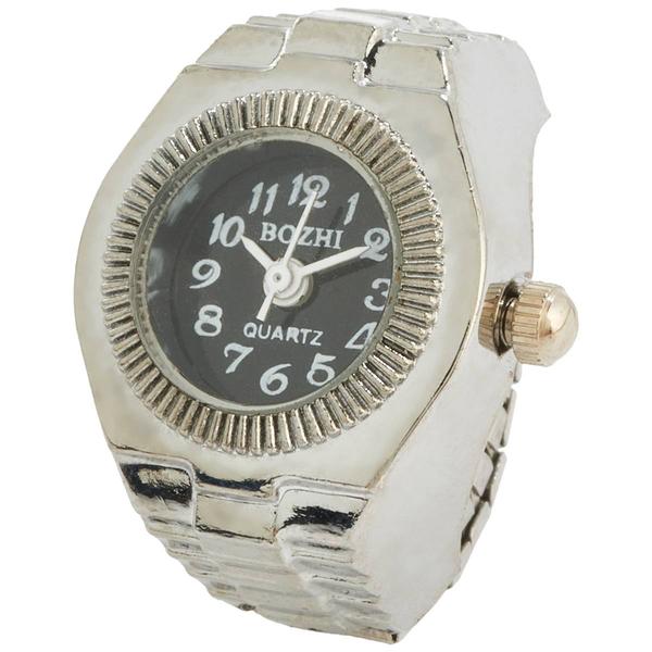 Womens Silver-Tone Quartz Ring Watch - RWRBV-01