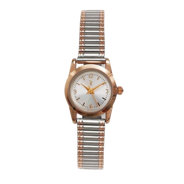 Womens 22mm Two-Tone Stretch Bracelet Watch - LWLTBV-16