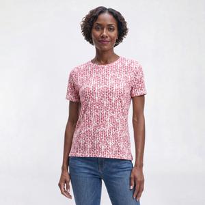 Petite Hasting & Smith Short Sleeve Chevron Abstract Tee alternate view