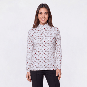 Womens Hasting & Smith Snow Cardinal Tee