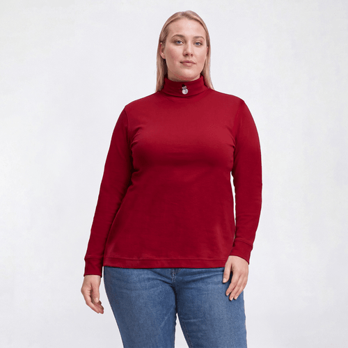 Plus Size Hasting & Smith Long Sleeve Snowman Tee