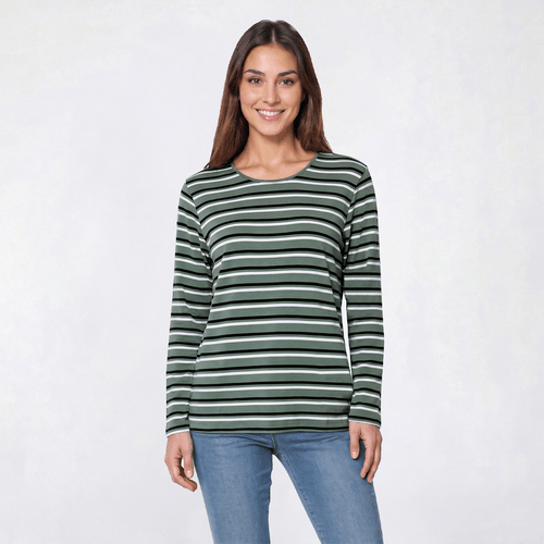 Petite Hasting & Smith Long Sleeve Stripe Tee