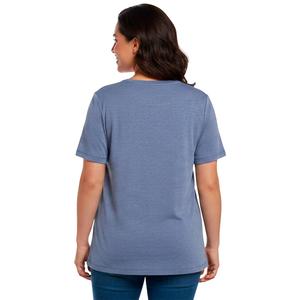 Plus Size Hasting & Smith Short Sleeve Embroidered Floral Tee alternate view
