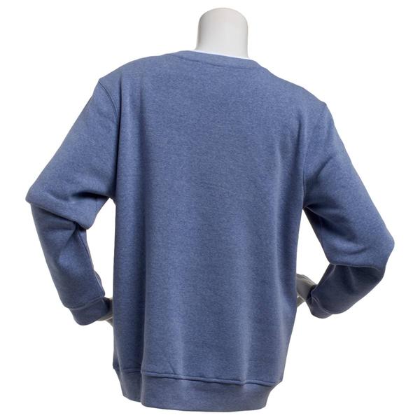 Plus Size Hasting & Smith Cat & Floral Fleece Sweatshirt alternate view