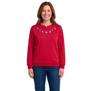 Womens Hasting & Smith Festive Floral Fleece Sweatshirt