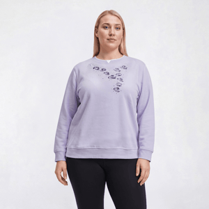 Plus Size Hasting & Smith Holiday Blossoms Sweatshirt