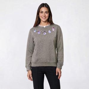 Womens Hasting & Smith Snowman Fairisle Sweatshirt