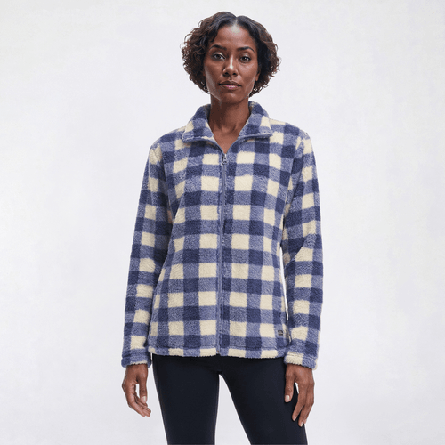 Petite Hasting & Smith Long Sleeve Buffalo Check Cozy Jacket alternate view