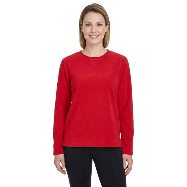 Womens Hasting & Smith Long Sleeve Solid Microfleece Tee