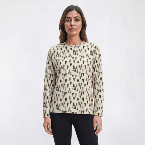 Womens Hasting & Smith Long Sleeve Evergreen Fleece Sweater