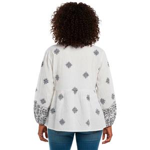 Petite Architect(R) 3/4 Sleeve Boho Peasant Blouse alternate view