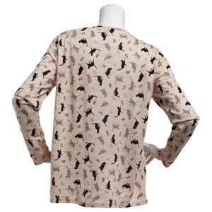 Petite Architect(R) Long Sleeve Slub Cat Leaf Tee alternate view