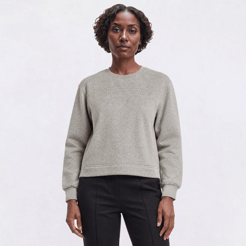 Womens Architect(R) Long Sleeve Embroidered Floral Sweater