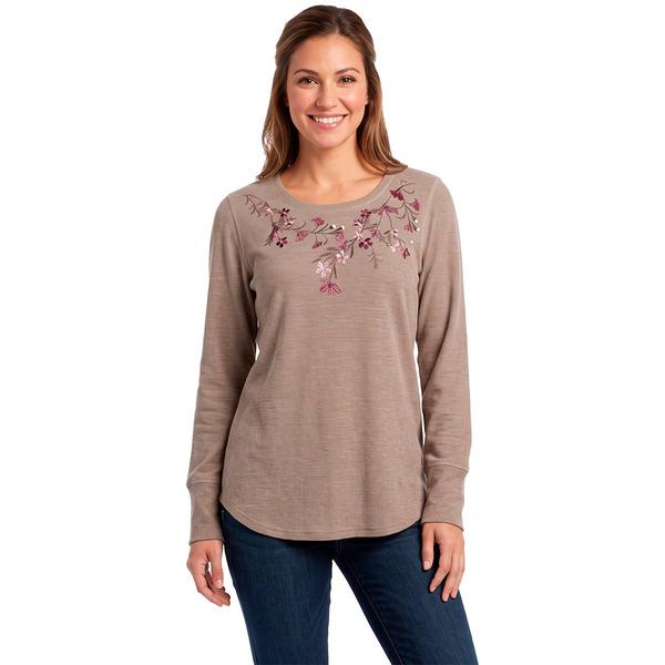 Womens Architect(R) Long Sleeve Embroidered Floral Thermal Tee