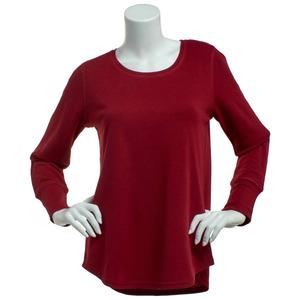 Petite Architect(R) Long Sleeve Solid Round Neck Thermal Tee alternate view