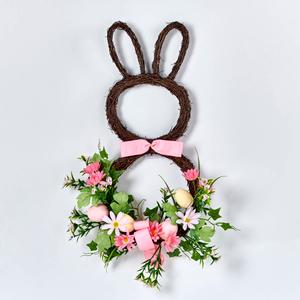 Grapevine Rabbit Tails Bow At Neck