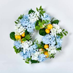 Hydrangea Lemon Wreath
