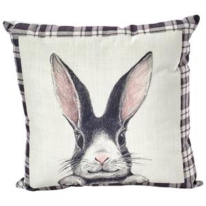 Easter Rabbit Farmhouse Decorative Pillow - 14x14
