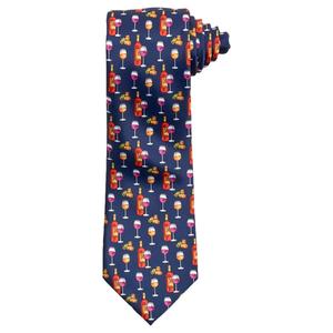Mens Nicole Miller Wine Glasses & Wine Bottles Print Tie
