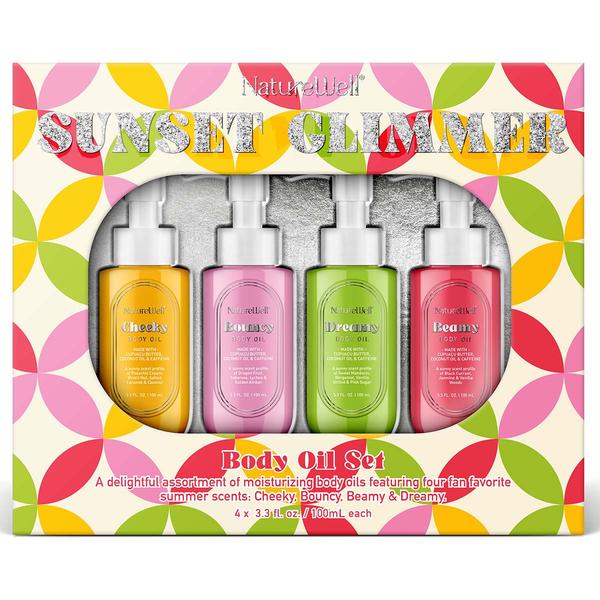 NatureWell 4pk. Sunshine Glaze Body Oil Set