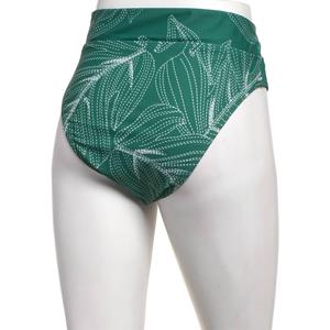Womens Cupshe Tropical Leaf Banded High Waist Swim Bottoms alternate view