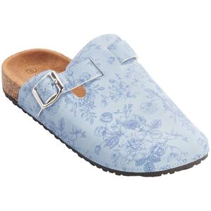 Womens Love 83 Blue Toile Clogs alternate view