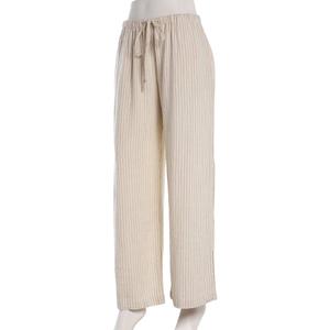 Juniors Hunter & Brown Linen Blend Stripe Palazzo Pants