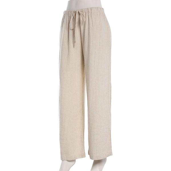 Juniors Hunter & Brown Linen Blend Striped Palazzo Pants