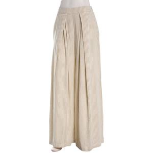 Juniors Hunter & Brown Stripe Linen Blend Fashion Palazzo Pants alternate view